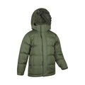 Khaki Green - Pack Shot - Mountain Warehouse Childrens-Kids Snow II Water Resistant Padded Jacket