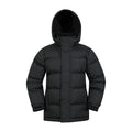 Black - Front - Mountain Warehouse Childrens-Kids Snow II Water Resistant Padded Jacket