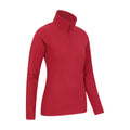 Red - Side - Mountain Warehouse Womens-Ladies Camber II Fleece Top