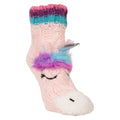 Pink-Blue - Front - Mountain Warehouse Childrens-Kids Unicorn Slip Resistant Socks