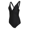 Black - Side - Mountain Warehouse Womens-Ladies Maldives Slim One Piece Swimsuit