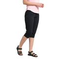 Black - Pack Shot - Mountain Warehouse Womens-Ladies Coastal Stretch Capri