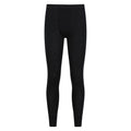 Black - Pack Shot - Mountain Warehouse Mens Merino Wool Base Layer Bottoms (Pack of 2)