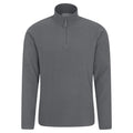 Grey - Front - Mountain Warehouse Mens Camber II Half Zip Fleece Top