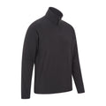 Black - Back - Mountain Warehouse Mens Camber II Half Zip Fleece Top