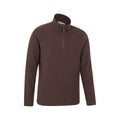 Brown - Lifestyle - Mountain Warehouse Mens Camber II Half Zip Fleece Top