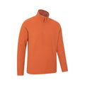 Burnt Orange - Lifestyle - Mountain Warehouse Mens Camber II Half Zip Fleece Top