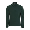 Dark Green - Front - Mountain Warehouse Mens Camber II Half Zip Fleece Top