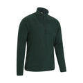 Dark Green - Side - Mountain Warehouse Mens Camber II Half Zip Fleece Top