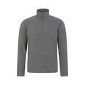 Dark Grey - Front - Mountain Warehouse Mens Camber II Half Zip Fleece Top