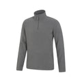 Dark Grey - Side - Mountain Warehouse Mens Camber II Half Zip Fleece Top