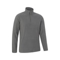 Dark Grey - Lifestyle - Mountain Warehouse Mens Camber II Half Zip Fleece Top