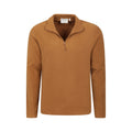 Mustard - Lifestyle - Mountain Warehouse Mens Camber II Half Zip Fleece Top