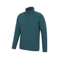 Petrol - Side - Mountain Warehouse Mens Camber II Half Zip Fleece Top