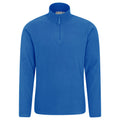 Blue - Front - Mountain Warehouse Mens Camber II Half Zip Fleece Top