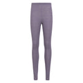 Dusky Purple - Front - Mountain Warehouse Womens-Ladies Merino II Thermal Bottoms