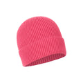 Berry - Front - Mountain Warehouse Childrens-Kids Ribbed Beanie