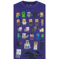 Purple Marl - Side - Minecraft Childrens-Boys Official Sprites Character T-Shirt