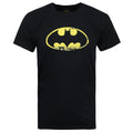 Black - Front - Batman Official Mens Distressed Emblem T-Shirt