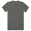 Grey - Back - Jaws Mens Distressed Logo T-shirt