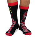 Black-Red - Back - The Flash Mens Socks (Pack of 2)