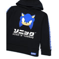 Black-Blue - Close up - Sonic The Hedgehog Childrens-Kids Hoodie