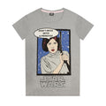 Grey-Pink - Side - Star Wars Womens-Ladies Princess Leia Pyjama Set