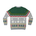 Grey-Green - Back - Pokemon Childrens-Kids Pikachu Knitted Christmas Jumper