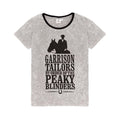 Black-Grey - Back - Peaky Blinders Womens-Ladies Long Pyjama Set