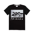 Black-Grey - Side - Friends Womens-Ladies Character Pyjama Set