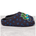 Navy - Back - Minecraft Boys Steve And Creeper Slippers