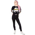 Black-White - Side - Blondie Womens-Ladies AKA Crop Top