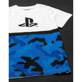 White-Blue-Black - Back - Playstation Boys Camo T-Shirt