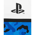 Blue-White-Black - Side - Playstation Boys Camo Logo T-Shirt