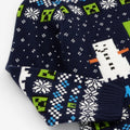 Navy - Pack Shot - Minecraft Childrens-Kids Creeper Wool Christmas Jumper