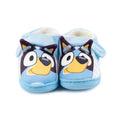 Blue - Back - Bluey Childrens-Kids 3D Ears Slippers