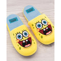 Yellow-Blue - Side - SpongeBob SquarePants Unisex Adult Contrast Slippers