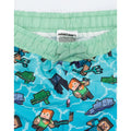 Blue - Pack Shot - Minecraft Boys Swim Shorts