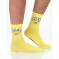 Yellow-Green-Red-Blue - Side - SpongeBob SquarePants Unisex Adult Socks (Pack of 5)