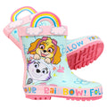 Pink-Blue - Close up - Paw Patrol Childrens-Kids Skye & Everest Garden Wellies