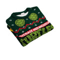 Green - Back - Teenage Mutant Ninja Turtles Unisex Adult Knitted Jumper