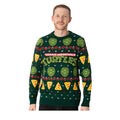 Green - Pack Shot - Teenage Mutant Ninja Turtles Unisex Adult Knitted Jumper