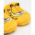 Yellow - Close up - Garfield Unisex Adult Embroidered Slippers