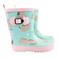 Pastel Mint-Pink - Back - Pusheen Girls Repeat Print Garden Wellies