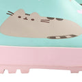 Pastel Mint-Pink - Side - Pusheen Girls Repeat Print Garden Wellies