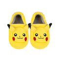 Yellow-Black - Front - Pokemon Childrens-Kids Pikachu 3D Face Character Slippers