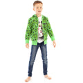 Green-Black - Back - Minecraft Boys Creeper All-Over Print Hoodie