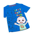 Blue - Lifestyle - Cocomelon Baby Boys Let's Have Fun Baby JJ Short-Sleeved T-Shirt