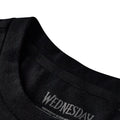 Black - Side - Wednesday Womens-Ladies Logo T-Shirt