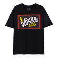 Black - Front - Wonka Unisex Adult Bar T-Shirt